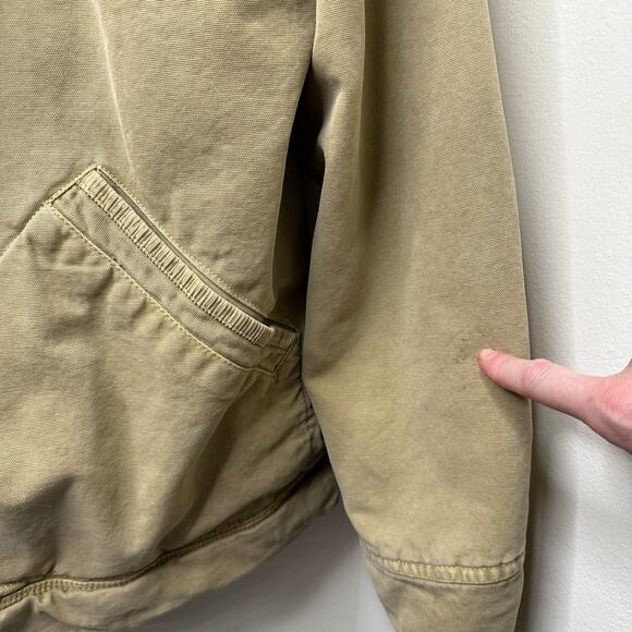 XXL Vtg The Territory Ahead Canvas Barn Jacket Tan Flannel Lined Hunt Chore Coat - Picture 3 of 10
